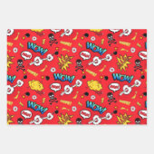 Feuille De Papier Cadeau Motif de dessin humique (Devant)