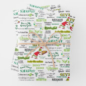 Feuille De Papier Cadeau Motif de devis Grinch (En situation)