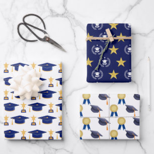 Feuille De Papier Cadeau Motif de diplôme