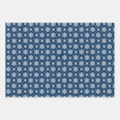 Feuille De Papier Cadeau Motif de Flamme de neige d'hiver (Devant)