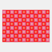 Feuille De Papier Cadeau Motif de fleurs Ixora rustique (Devant 3)