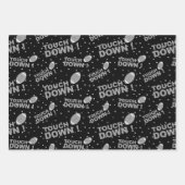 Feuille De Papier Cadeau Motif de football (Devant)