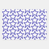 Feuille De Papier Cadeau Motif de forme étoile aquarelle (Devant 2)