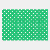 Feuille De Papier Cadeau Motif de formes géométriques rouge violet vert (Devant 3)