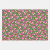 Feuille De Papier Cadeau Motif de fruit pastèque (Devant 3)
