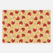 Feuille De Papier Cadeau Motif de fruits à pomme  (Devant 2)