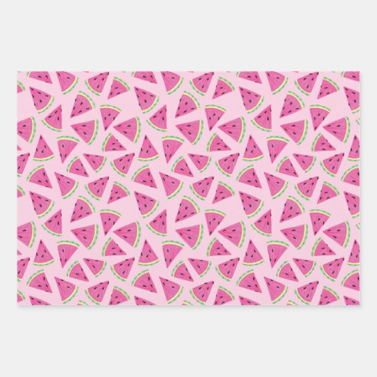 Feuille De Papier Cadeau Motif de fruits de pastèque (Devant 2)