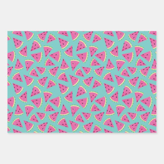 Feuille De Papier Cadeau Motif de fruits de pastèque (Devant)