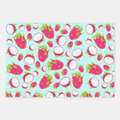 Feuille De Papier Cadeau Motif de fruits dragon (Devant 3)