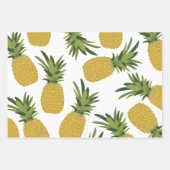 Feuille De Papier Cadeau Motif de fruits tropicaux à l'ananas (Devant 2)