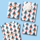 Feuille De Papier Cadeau Motif de fusée spatiale pour garçons