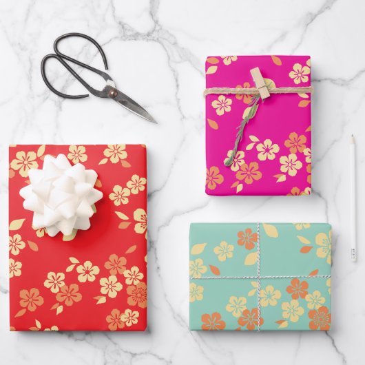 Feuille De Papier Cadeau Motif de fusion (Recto)