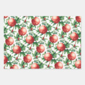 Feuille De Papier Cadeau Motif de grenade (Devant)