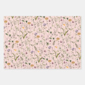 Feuille De Papier Cadeau Motif de jardin fleur sauvage (Devant 2)