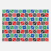 Feuille De Papier Cadeau motif de jeux de hasard cool (Devant)