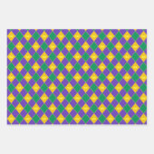 Feuille De Papier Cadeau Motif de la Couronne Mardi Gras (Devant)