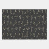 Feuille De Papier Cadeau Motif de la forêt d'arbres verts (Devant 2)