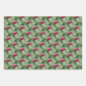 Feuille De Papier Cadeau Motif de la nature des libellules rouges (Devant)