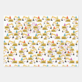 Feuille De Papier Cadeau Motif de la partie du camion de construction de ex (Devant 2)