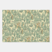 Feuille De Papier Cadeau MOTIF de la pêche forestière IT (Devant 3)