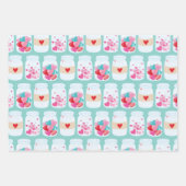 Feuille De Papier Cadeau Motif de la Saint Valentin (Devant 2)