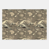 Feuille De Papier Cadeau Motif de la tortue No4 (Devant 2)