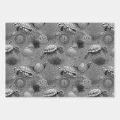 Feuille De Papier Cadeau Motif de la tortue no6 (Devant 3)