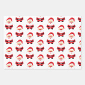 Feuille De Papier Cadeau Motif de l'assortiment du Père Noël (Devant 2)