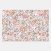 Feuille De Papier Cadeau Motif de l'école de magie (Devant)