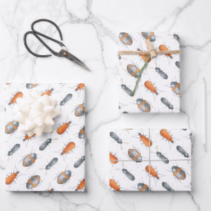 Feuille De Papier Cadeau Motif de l'insecte insecte du scarabée
