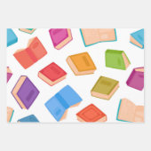 Feuille De Papier Cadeau Motif de livre (Devant 2)