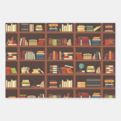 Feuille De Papier Cadeau Motif de livre (Devant 2)