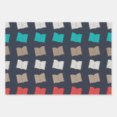 Feuille De Papier Cadeau Motif de livre (Devant 2)
