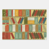 Feuille De Papier Cadeau Motif de livre (Devant 2)