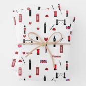Feuille De Papier Cadeau motif de London Town (En situation)