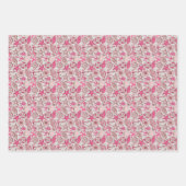 Feuille De Papier Cadeau Motif de mer rose (Devant)