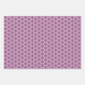 Feuille De Papier Cadeau Motif de métamorphose florale (Devant 3)