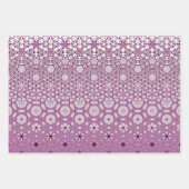 Feuille De Papier Cadeau Motif de métamorphose florale (Devant)