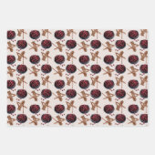 Feuille De Papier Cadeau Motif de Noël (Devant)