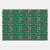 Feuille De Papier Cadeau Motif de Noël (Devant 3)