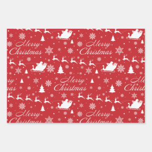 Feuille De Papier Cadeau Motif de Noël