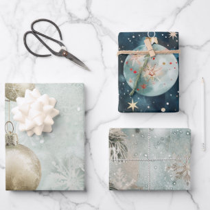Feuille De Papier Cadeau Motif de Noël