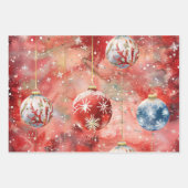 Feuille De Papier Cadeau Motif de Noël (Devant 3)