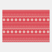 Feuille De Papier Cadeau Motif de Noël (Devant)