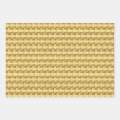 Feuille De Papier Cadeau Motif de Noël Black Gold (Devant 3)