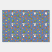 Feuille De Papier Cadeau Motif de Noël classique (Devant 3)