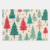 Feuille De Papier Cadeau Motif de Noël Festif Whimsical (Devant 3)