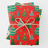 Feuille De Papier Cadeau Motif de Noël mignon et amusant (En situation)