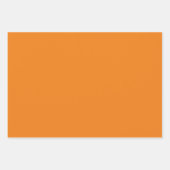 Feuille De Papier Cadeau Motif de Noël moderne mignon orange rouge vert (Devant 2)