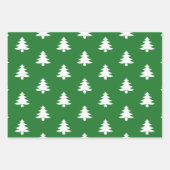 Feuille De Papier Cadeau Motif de Noël moderne rouge vert noir (Devant 2)